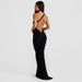 Spring Summer Women's Halter Neck Long Skirt Dress Large Backless Pleated Hip Sexy_ecoleips.com