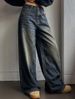 European And Style Cross-border Spring Versatile American Retro Women's Long Denim Pants With Drape Effect_ecoleips.com
