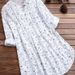 Verve Stand Collar Loose Casual Shirt For Women 2025 Spring New Plus Size Long Sleeve Floral Blouse_ecoleips.com