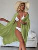K New Shirt Style Loose Beach Cardigan Vacation Sun Protection Suit Bikini Cover Up Shirt Swimsuit Outer Cardigan. No Hats Or Other Accessories_ecoleips.com