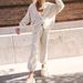 Women's Casual Solid Color Lounge Set Long Sleeve Pullover Sweater & Pants Outfit Comfortable Autumn Winter Knitwear_ecoleips.com