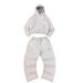 Spring Style Unisex Double Hooded Hoodie with Double Pockets Personalized Letter Embroidery European American Street Punk Sweatshirt_ecoleips.com