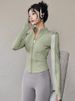K UV Protection Yoga Top Quick-Dry Sports Jacket Training Long Sleeve Women's Outdoor Running Fitness Wear_ecoleips.com