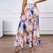 cross-border Summer High-end Oil Painting Print Skirt, European And American Style Drapey A-line Pleated Skirt_ecoleips.com