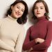 Women's Clothing High Neck Base Layer Sweater Slim Fit Long Sleeve Pullover Solid Color Elegant Autumn Winter Commute Sweater_ecoleips.com