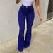 Women's Clothing Floor Length Flared Jeans For Women Hip Lifting Slimming Pants For Women, Large Size Trousers_ecoleips.com