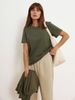 Women's 100% Cotton Short Sleeve T-Shirt - Oversized Casual Round Neck Tee For Summer (S-4XL, 20+ Colors)_ecoleips.com