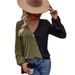 Voya Women's Clothing European And American Clothing 2026 Loose Casual Pocket Patchwork Color-blocking Long-sleeve Women's_ecoleips.com