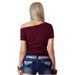 Summer New Arrival: American Street Style Slim-fit Short Top With A Diagonal Collar Striped Design, Slimming And_ecoleips.com