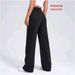 Women's Wide Leg Jeans Trendy High Waist Stretch Denim Pants For Work & Casual (Sizes 25-32, Black Wash)_ecoleips.com