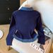 Women's Soft Style Polo Collar Long Sleeve T-Shirt Plaid Patchwork Layered Design Spring Autumn Essential XS XL Polyester Blend_ecoleips.com