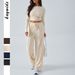 DiYun European American Yoga Sports Long-Sleeve Top And Pants Set For Women 2025 Spring/Summer_ecoleips.com