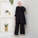 Source Factory Cross-Border Women's Clothing Middle East Muslim Spring And Autumn Solid Color Casual Loose Round Neck_ecoleips.com