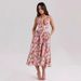 Women's Floral Sundress Slim Fit Summer Vacation Party Dress European American Style Cross Border Sweet Fresh Design_ecoleips.com