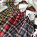 Women's Mid-Length Hooded Plaid Shirt With Spring/Autumn-Style Fleece Finish, Korean-Style Casual Jacket In Loose Fit Fo_ecoleips.com