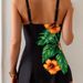 Women's Modest Tankini Swimsuit Set - Floral Print High-Neck Bikini Top & Swim Skirt (2-Piece)"_ecoleips.com