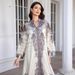 Women's Long Robe Embroidered Fabric Printed Rhinestone 241113 Cross Border Style Long Dress Muslim Fashion_ecoleips.com