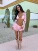 Summer Lace Mesh Three Piece Set For Women Casual Fashionable Style Jacket Bra Skirt_ecoleips.com