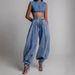 Women's Clothing New Spring And Summer High Waist Zipper Loose Jeans Women's Retro Balloon Pants Casual Trousers_ecoleips.com