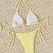 Women's Clothing Specialty Fabric Two Piece Bikini Set With Laces Regular Fit For Spring/Autumn/Summer Sexy Vacation Style Available_ecoleips.com