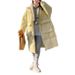 girl Women's Korean Style Mid-Length 2025 Winter New Loose Casual Coat Thickened Warm Fashion Cotton Padded Jacket_ecoleips.com