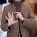 Live-streaming Collarless Blazer Women, New Autumn And Winter Vintage Style For Petite Ladies, Mother's Wear_ecoleips.com