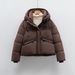 girl Girl Girl Pinghu Chixin 90 National Standard For Women, Simple Thickened Winter Short Duck New Down Jacket_ecoleips.com