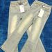 Women’s High Waist Flare Jeans, Vintage Light Wash Stretchy Denim Pants, Casual Slim Fit Bell Bottom Jeans For Daily & Party_ecoleips.com