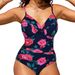 Women's Clothing Swimsuit Sexy Solid Color Cross Pleated Tight One Piece Bikini_ecoleips.com