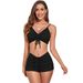 Women's Clothing New Ribbed Bikini Swimsuit Boxer Shorts Swimsuit Women Fitness Yoga Clothes Bikini Spot_ecoleips.com