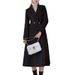 New Woolen Coat Women's Knee Thickened Large Size Lapel Super Long Slim Jacket_ecoleips.com