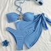 Cross-Border Foreign Trade Two-Piece Sexy Strapless Hot-Selling Three-Piece Bikini Swimsuit Women's Set European And_ecoleips.com