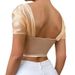High-End Satin Camisole Off-Shoulder Strapless Bra Pure Sexy French Style Beautiful Back Women's Top_ecoleips.com