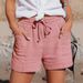 Suitable For All Seasons 2025 Summer New Drawstring Loose Wide-Leg Shorts Women's Fashion_ecoleips.com