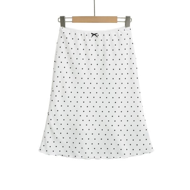 Verve AY675-25 Early Spring New Style Wind Bow Decoration Color-Block Plaid Bodycon Mermaid Half Skirt_ecoleips.com