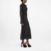 Women's Clothing Fashion Mesh Half High Collar Long Sleeve Hot Diamond Slim Hip Long Dress_ecoleips.com
