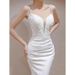 Women's Clothing Style Out Of The Door Banquet Annual Meeting Fishtail Long Skirt Female Party Evening Dress_ecoleips.com