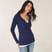 bestseller: Sexy Style Slim-fit Button-decorated Knit For Women, Spring/summer, Regular Shoulder, Slimming V-neck,_ecoleips.com