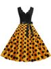 Black Dot Summer Dress Women Pinup Elegant Vintage Party Dress Casual Office Tank Sleevelss A Line Vestidos_ecoleips.com