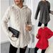 Women’s Jacquard Hooded Sweatshirt – Slim Fit Drawstring Fleece Pullover (S-3XL, Black/Gray/White/Beige/Purple/Red, Urban Casual Style)_ecoleips.com