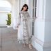 Women’s Clothing Muslim Stand Up Collar Ladies Robe Printed Diamond New Dress Abayas_ecoleips.com