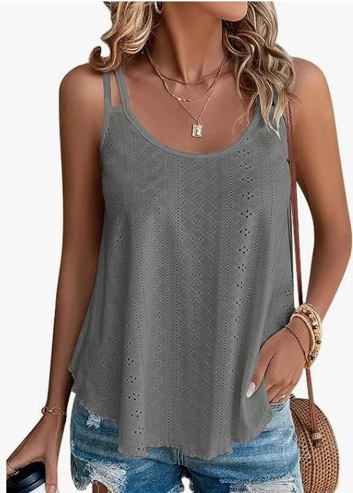 Women's Camisole Slingback Top With Cutouts Trendy New Style For Europe And America Via_ecoleips.com