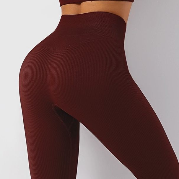 Women's Clothing Women's High-Waisted Slimming Fitness Pants Autumn Stretchy Tight Fitting Cropped Yoga Running Training Sportswear_ecoleips.com