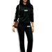 Women's Casual Street Style Hooded Sweatshirt And Trousers Fashion Set Letter Print Comfortable 2043_ecoleips.com