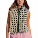 Aria Basics European American Cross-border Autumn And Winter Best-selling Waffle Fleece Vest, Sleeveless High-neck Zippered_ecoleips.com