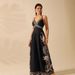 Elegant Women's Sleeveless Jumpsuit V-Neck Wide Leg Romper Deep Plunge Neckline Casual Comfortable plus Size_ecoleips.com
