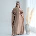 Women's Clothing Arabian Full Skirted Satin Dress Women's Formal Clothing Abaya Prayer Robe Muslim Fashion For Formal & Casual_ecoleips.com