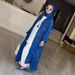 Muslim Women's Clothing New Printed Fashion Cardigan Jacket Loose Large Size Dress Robe_ecoleips.com