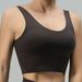 Women's U-Back Seamless Sports Bra With Built-In Pads - 5a Antibacterial, Breathable & Nude Feel Yoga Top For Running, Fitness (14 Colors)_ecoleips.com