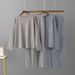 Women's European American Style Off-Shoulder Knitwear Set Loose Fit Sweater And Pants Ensemble_ecoleips.com